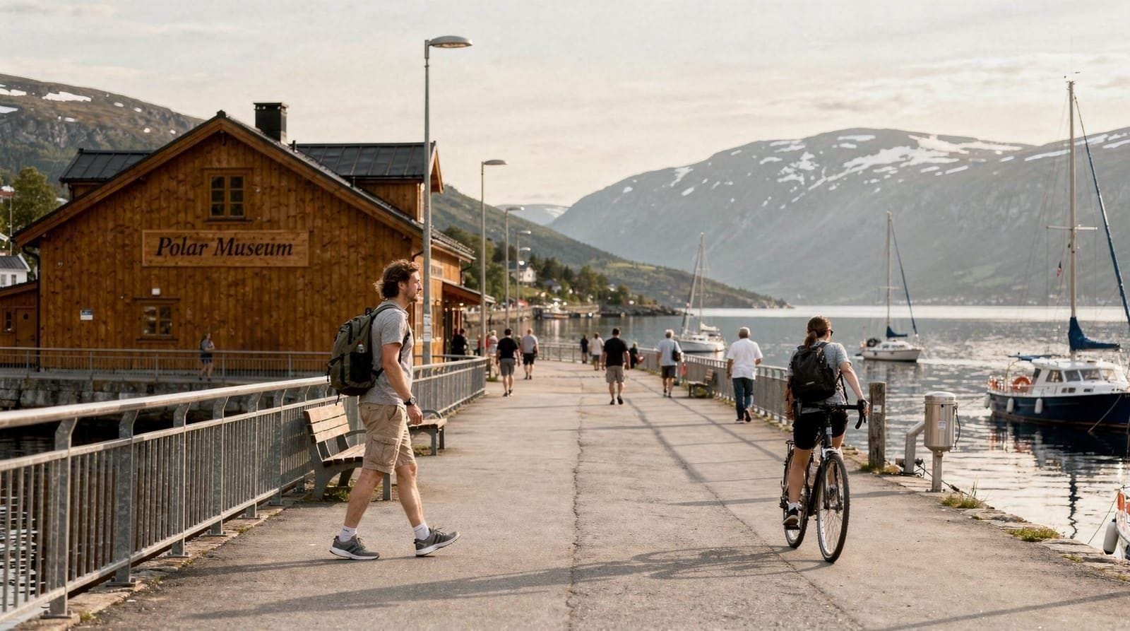 Free things to do in Tromsø — honest list with real tips — Free things to do in Tromsø: harbourfront walk, city library, Arctic Cathedral e