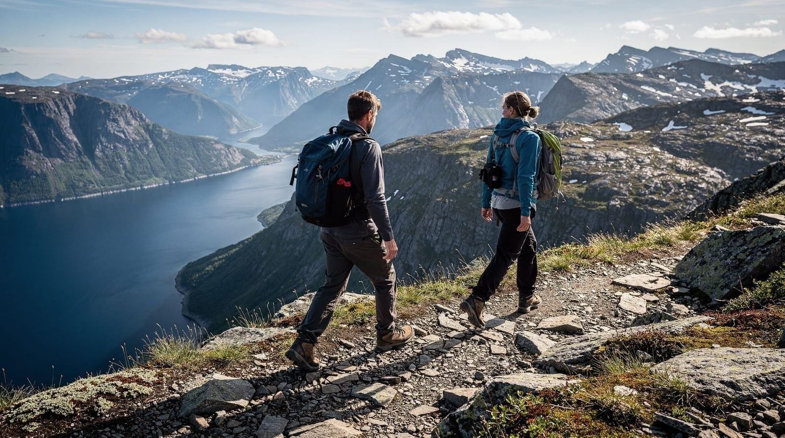 Hiking on Kvaløya — best trails close to Tromsø — Kvaløya's best hiking trails from easy coastal walks to demanding ridge hikes. D