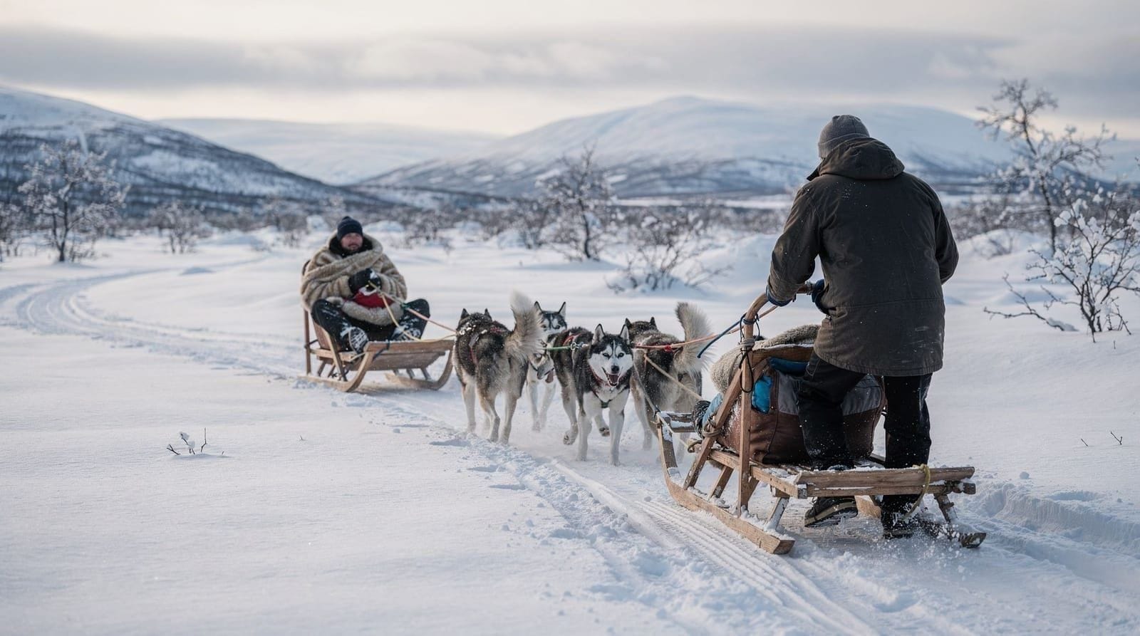 Self-drive vs passenger dog sledding in Tromsø — Compare self-drive and passenger dog sledding in Tromsø. Real prices, skill requ