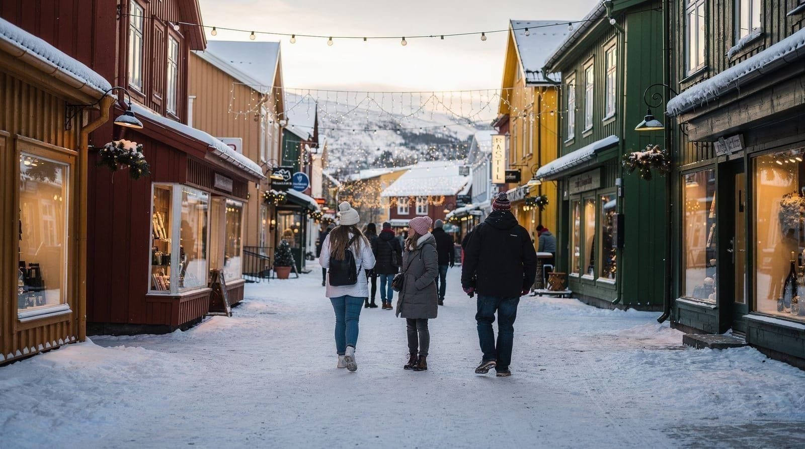 Storgata stroll — Tromsø's main street on foot — Walking guide to Storgata, Tromsø's main pedestrian street: cafés, historic buil