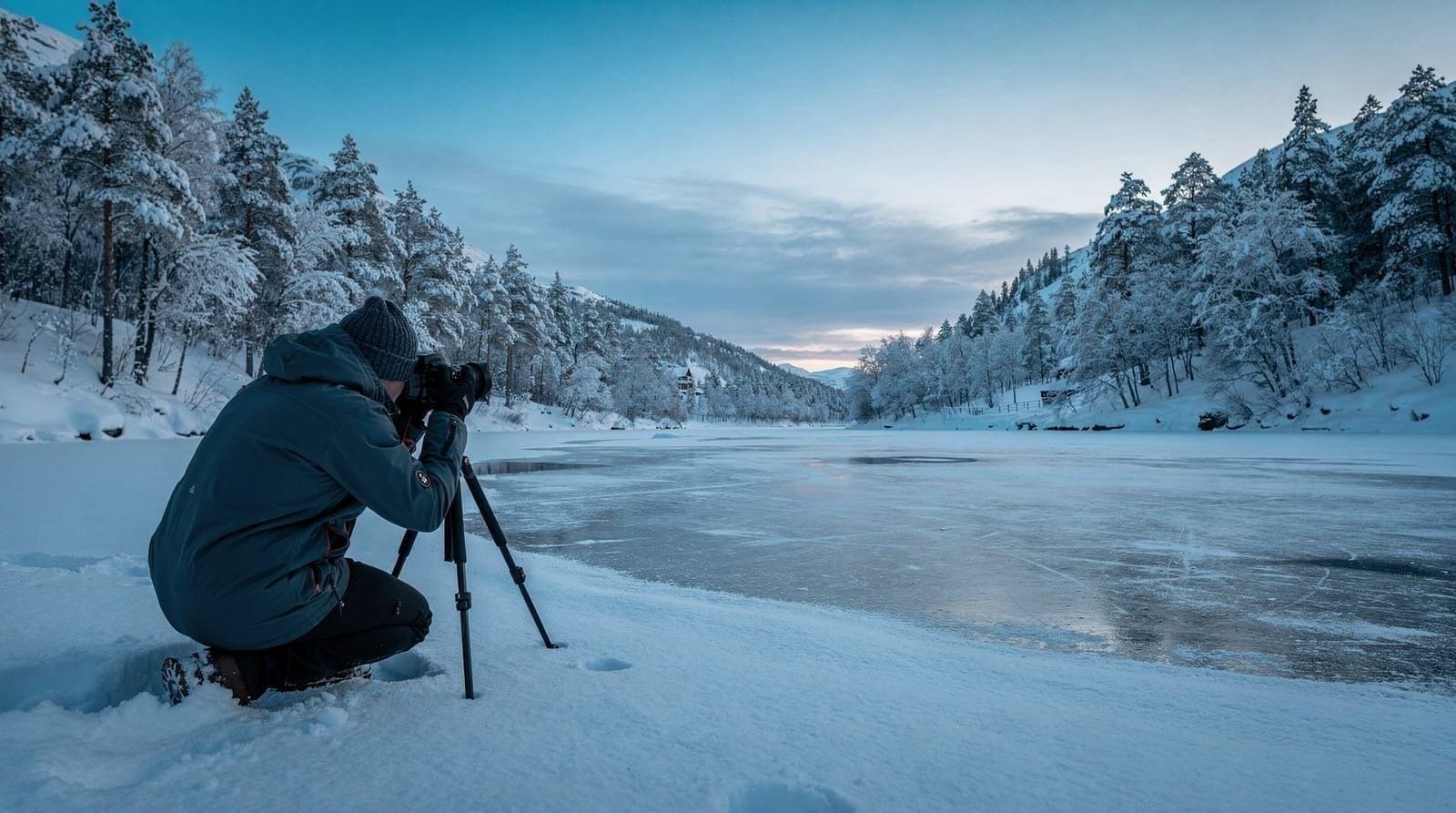 Winter landscape photography in Tromsø — an honest guide — Winter landscape photography in Tromsø — polar night blue light, snow compositio